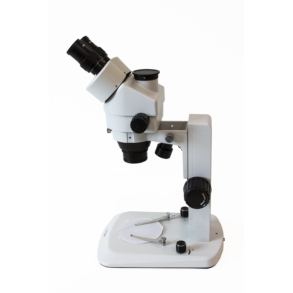 Microscópio Estereoscópico Binocular Zoom 180X LM360BZ visão lateral